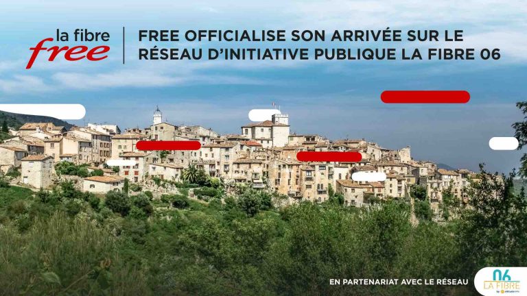 Free arrive sur le Réseau d’Initiative Publique La Fibre 06