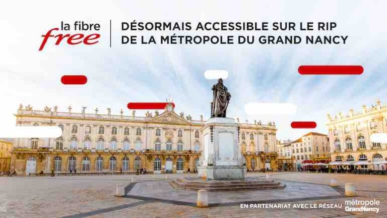 La Fibre Free désormais accessible sur le RIP de la Métropole du Grand Nancy