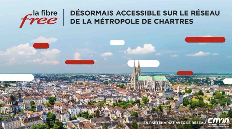 La Fibre Free désormais accessible sur le réseau de la Métropole de Chartres