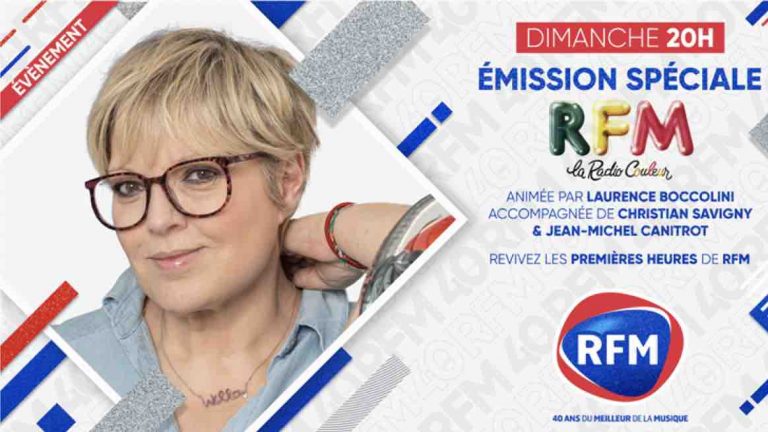 RFM : émission spéciale «40 ans de RFM: La Radio Couleur» animée par Laurence Boccolini