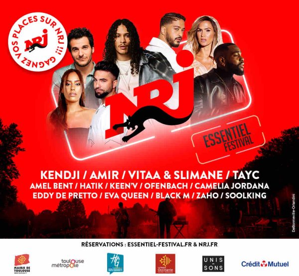 NRJ : l’Essentiel Festival à Toulouse le jeudi 8 juillet