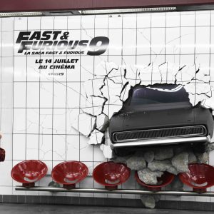 Universal investit la station de métro Opéra à Paris pour la sortie de «Fast & Furious 9» au cinéma le jeudi 14 juillet 2021