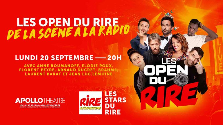 Rire & Chansons : les Open du Rire de retour dès le 20 septembre