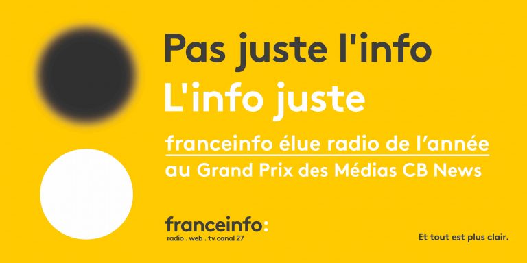 franceinfo élue meilleure station de radio au Grand Prix des médias CB News
