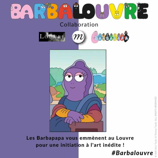 Les Barbapapa s’invitent au Louvre avec la collection BARBALOUVRE