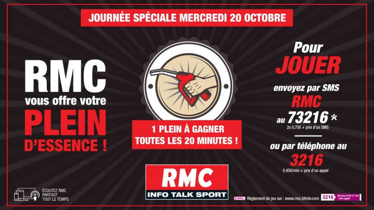 RMC lance l’opération «Votre chèque essence» ce mercredi