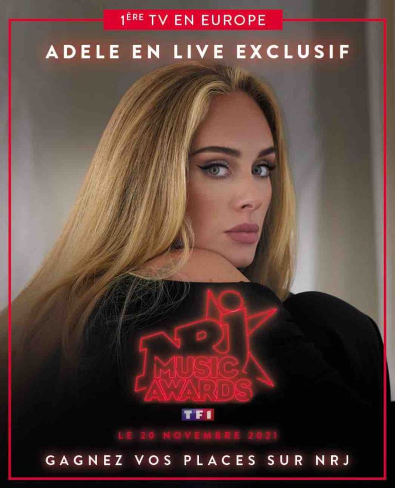 TF1/ NRJ : Adele annonce sa participation aux «NRJ Music Awards 2021»