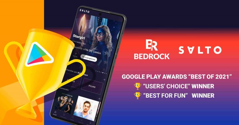 Bedrock et Salto remportent le trophée du «Choix du public» pour la meilleure application de 2021