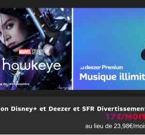 Deezer et SFR lancent un premier Pack sVOD/Musique avec Disney+