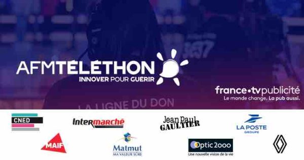 FranceTV Publicité : 391.000 euros de recettes publicitaires générées au profit du Téléthon 2021