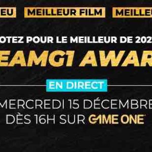 GAME ONE : les #TEAMG1 AWARDS mercredi 15 décembre