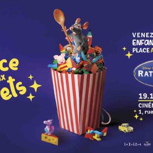 Gloryparis, en collaboration avec La Croix Rouge Française, l’association ESPEREM et le cinéma Le Balzac, lance l’opération «place aux jouets»