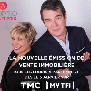 TMC lance le 3 janvier sa nouvelle émission hebdomadaire «Proprio À Tout Prix» présentée par Bruno Waitzmann et Stéphanie Valton