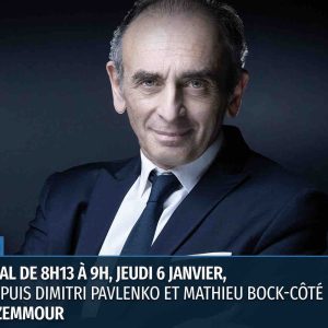 Europe 1 / «Le rendez-vous de la présidentielle»: Éric Zemmour invité d’«Europe Matin» ce jeudi 6 janvier 2022