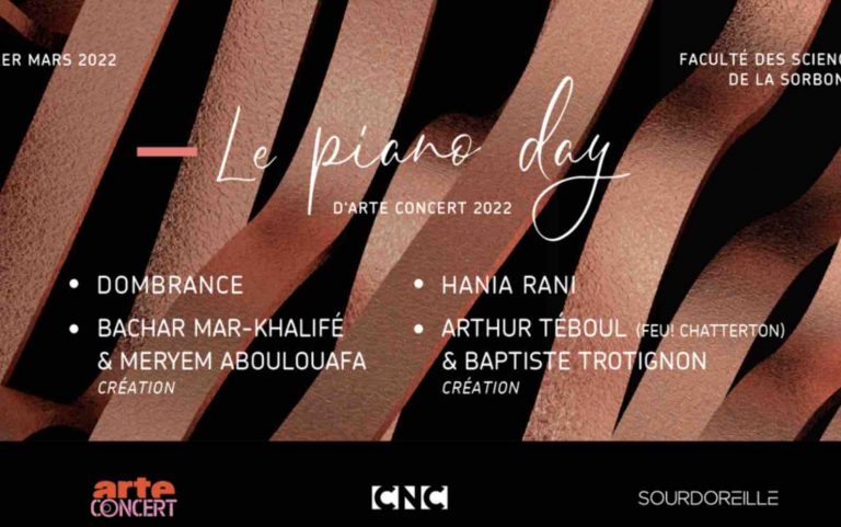 ARTE Concert en tournage pour le Piano Day mardi 1er mars