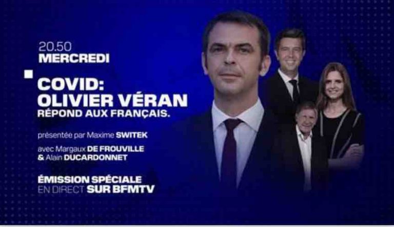 BFMTV : soirée spéciale «Covid : Olivier Véran répond aux Français» mercredi 2 février à 20h50