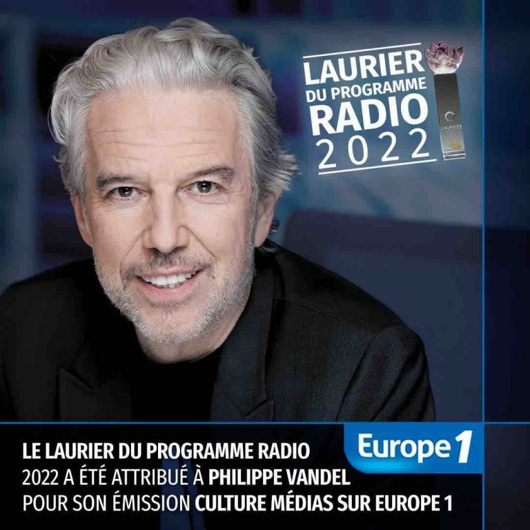 Europe 1 : Philippe Vandel récompensé lors de la 27ème cérémonie des Lauriers de l’Audiovisuel