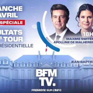 BFMTV/ Élection Présidentielle : soirée spéciale résultats du 1er tour dimanche 10 avril