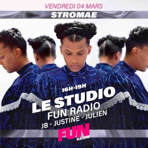 Fun Radio : Stromae en direct du Studio Fun Radio, le vendredi 4 mars à 17h00