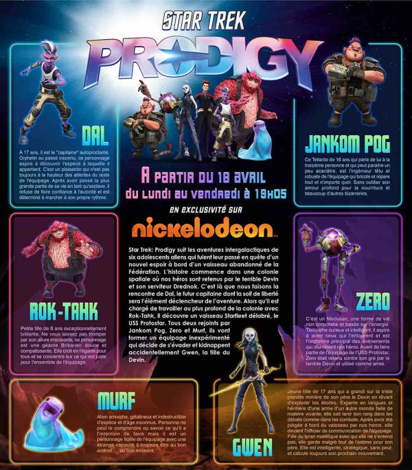 NICKELODEON : la nouvelle série événement «STAR TREK: PRODIGY» en exclusivité à partir du 18 avril