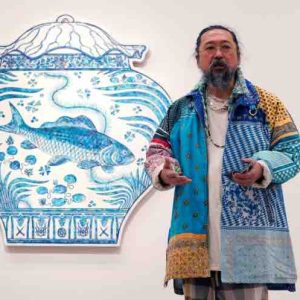 Art contemporain: le plasticien japonais Takashi Murakami jette des ponts entre ses oeuvres bien réelles et le métavers