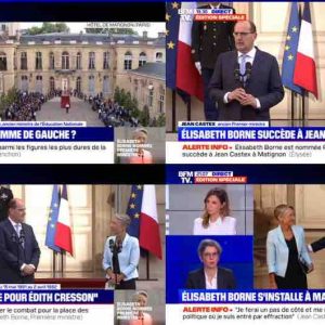 BFMTV : succès d’audience lundi pour la passation de pouvoir à Matignon entre Jean Castex et Élisabeth Borne