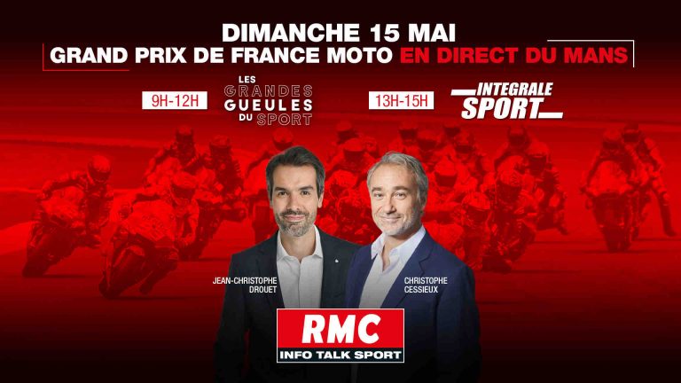RMC en direct du Grand Prix de France de Moto GP au Mans ce dimanche 15 mai