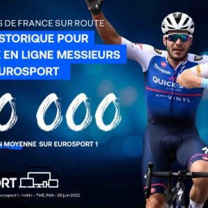 Eurosport/ cyclisme: record historique pour la course en ligne messieurs des Championnats de France sur route