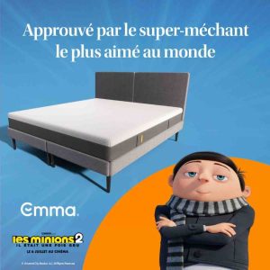 A l’occasion de la sortie du film «Les Minions 2: il était une fois Gru», Emma s’associe aux Minions
