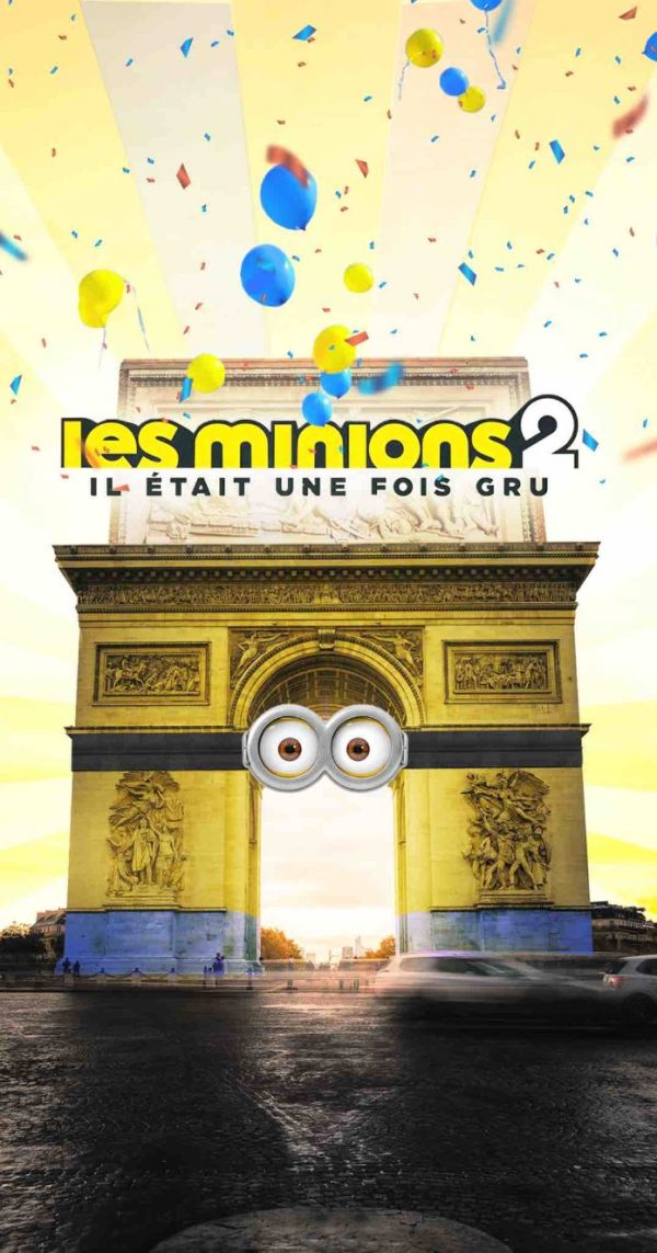 Les Minions prennent d’assaut l’Arc de Triomphe