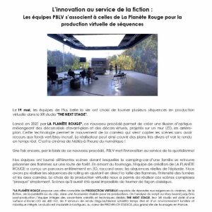 Newen France: les équipes de «Plus belle la vie» s’associent à celles de La Planète Rouge pour la production virtuelle de séquences