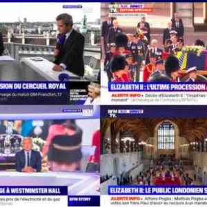 BFMTV/ édition spéciale reine Elizabeth II : 3ème chaîne de France et leader TNT & Info