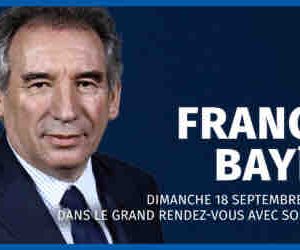 Europe 1 : François Bayrou invité du «Grand Rendez-vous» du dimanche 18 septembre