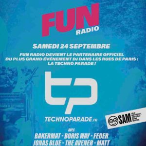 Fun Radio partenaire de la Techno Parade 2022
