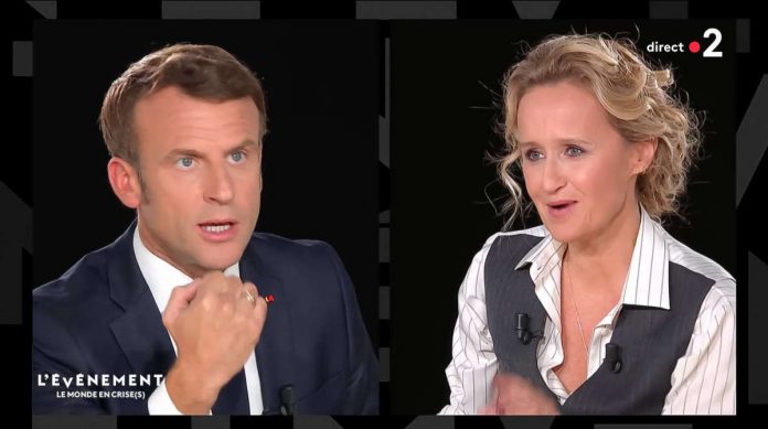 Saint-Denis: Macron during a new show entitled L evenement on France 2