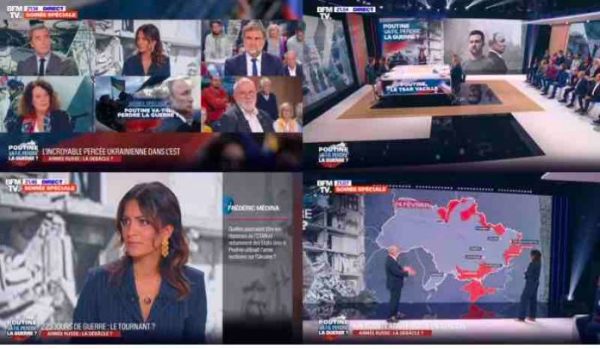 BFMTV : 409.000 téléspectateurs en moyenne mercredi devant la soirée spéciale «Poutine va-t-il perdre la guerre ?»