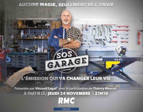 RMC Découverte : «SOS Garage» présentée par Vincent Lagaf’ à partir du jeudi 24 novembre à 21h10