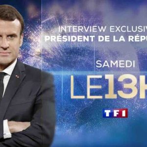 TF1/ LCI : interview exclusive du président de la République Emmanuel Macron samedi 3 décembre dans le JT de 13H
