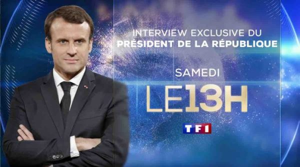 TF1/ LCI : interview exclusive du président de la République Emmanuel Macron samedi 3 décembre dans le JT de 13H