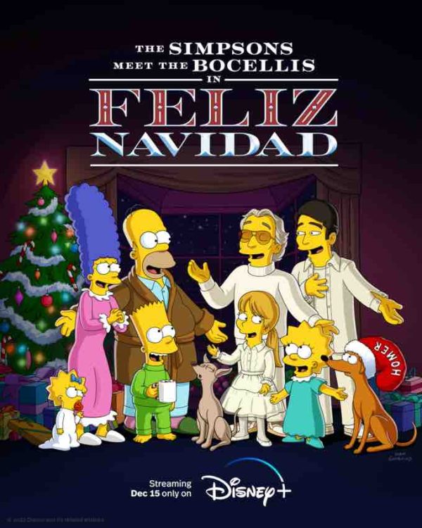 Disney+ célèbre les fêtes de fin d’année avec le nouveau court-métrage «Les Simpson rencontrent la famille Bocelli dans Feliz Navidad» dès le 15 décembre