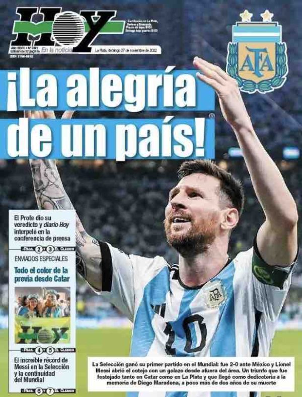 Mondial 2022 : la presse argentine loue sa sélection et surtout son capitaine Lionel Messi élevé au rang de héros
