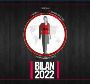 RSF : 2022, année record pour le nombre de journalistes emprisonnés