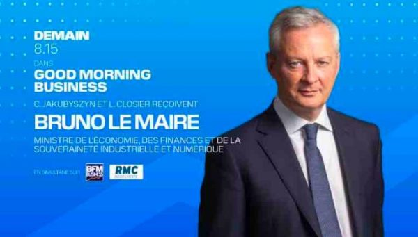 BFM Business : Bruno Le Maire invité de «Good Morning Business»