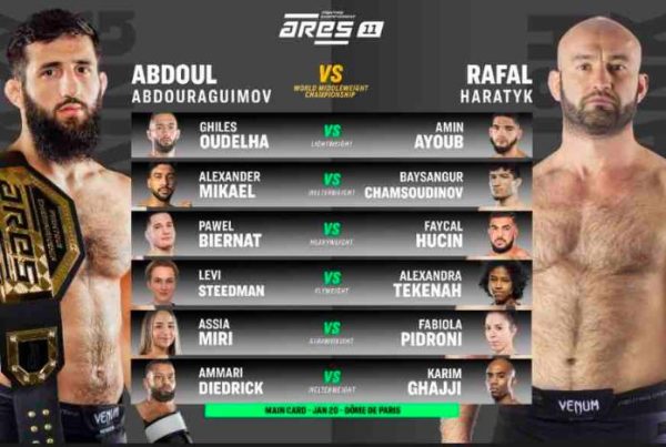 CANAL+/ ARES 11 : combat pour la ceinture du championnat du monde des poids moyens vendredi 20 janvier sur CANAL+SPORT360