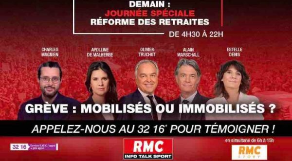 RMC/ RMC Story : nouvelle journée de mobilisation «Réforme des retraites» ce mardi
