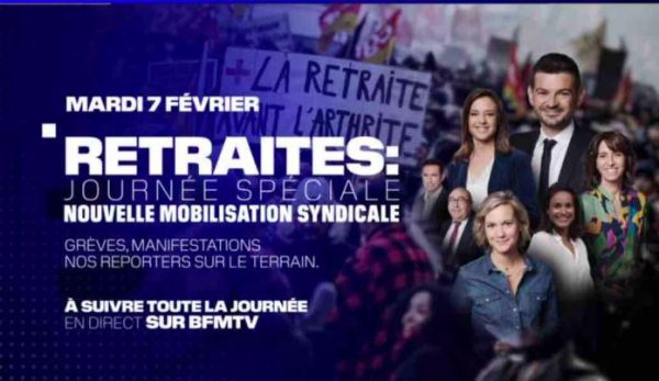 BFMTV : journée «Spéciale retraites» ce mardi 7 février