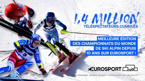 Eurosport : record pour les Championnats du monde de ski alpin depuis 10 ans
