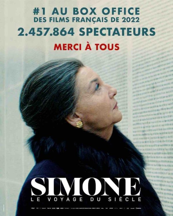 Warner Bros. France: avec plus de 2,4 millions de spectateurs, le film d’Olivier Dahan, «Simone, le Voyage du Siècle», devient le film français le plus vu sorti en 2022