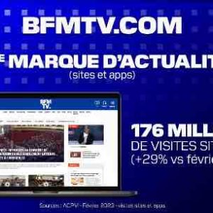BFMTV.com, 1ère marque d’actualité de France