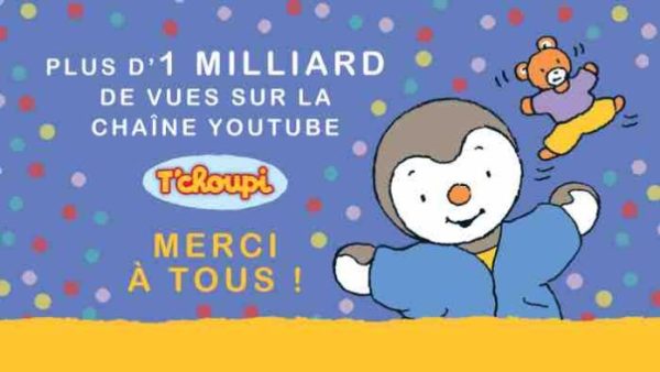 France tv distribution: la chaîne YouTube «T’choupi» a dépassé le milliard de vues